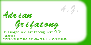 adrian grifatong business card